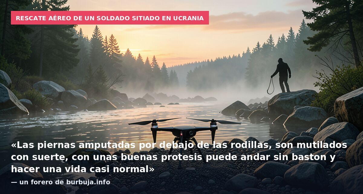 Rescate aéreo de un soldado sitiado en Ucrania: «Las piernas amputadas por debajo de las rodillas, son mutilados con suerte, con unas buenas protesis puede andar sin baston y hacer una vida casi normal» — un forero de burbuja.info