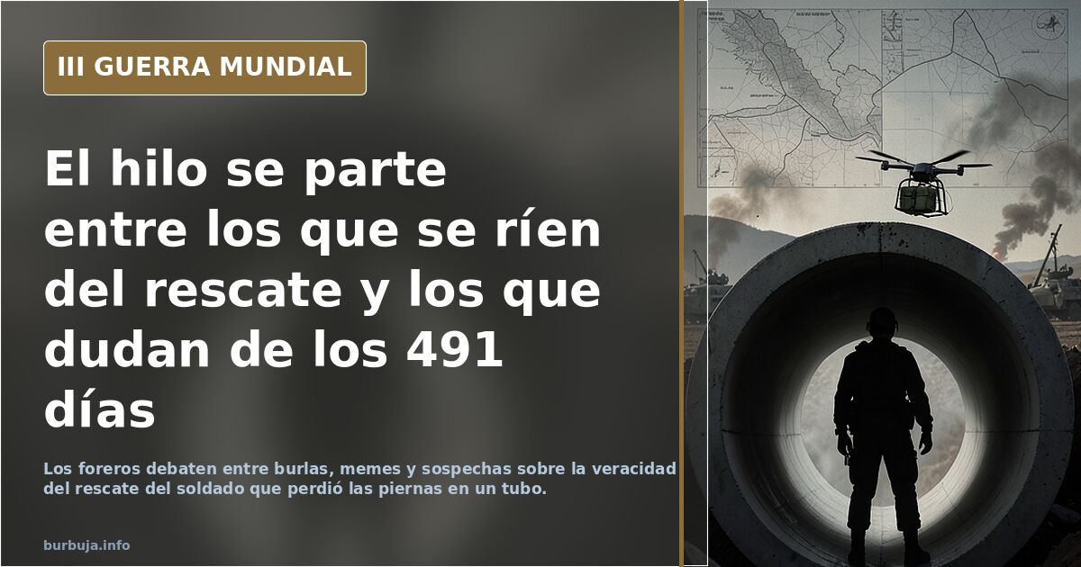 El hilo se parte entre los que se ríen del rescate y los que dudan de los 491 días