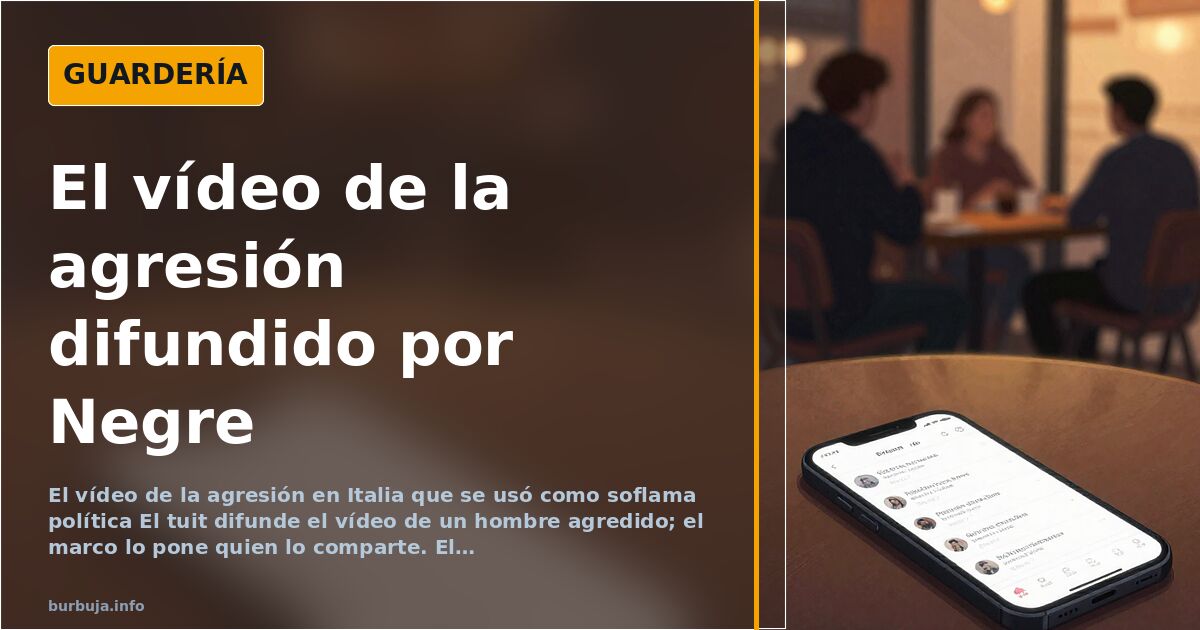 El vídeo de la agresión difundido por Negre
