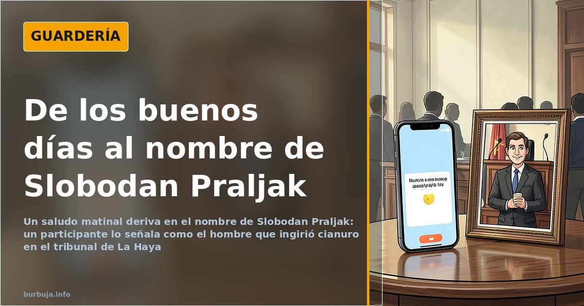 Del saludo matinal al hombre que ingirió cianuro en La Haya