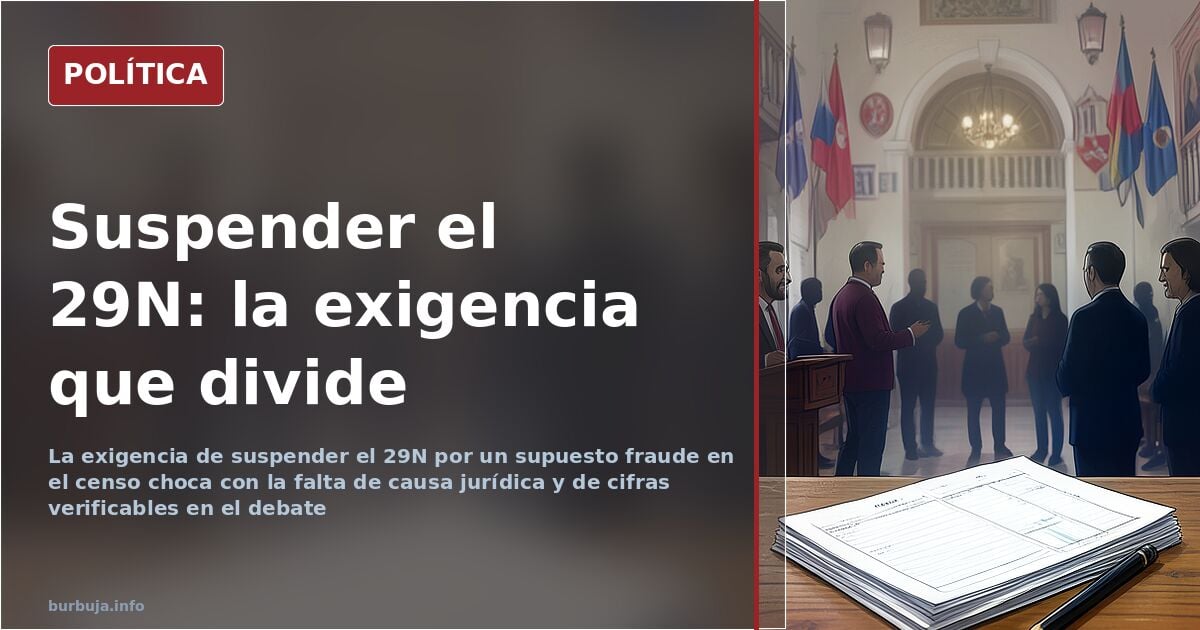 El 29N y la sospecha de fraude en el censo electoral