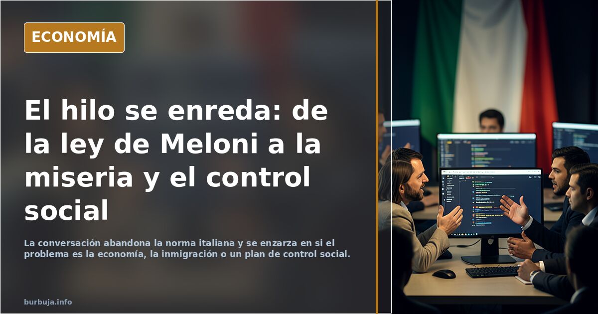 La Meloni crea un delito nuevo: ¿saldrá la gente a protestar?