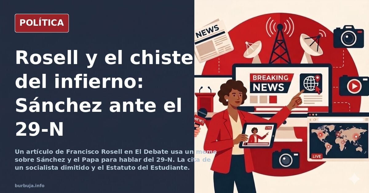Al infierno con Sánchez de presidente (Francisco Rosell en El Debate)