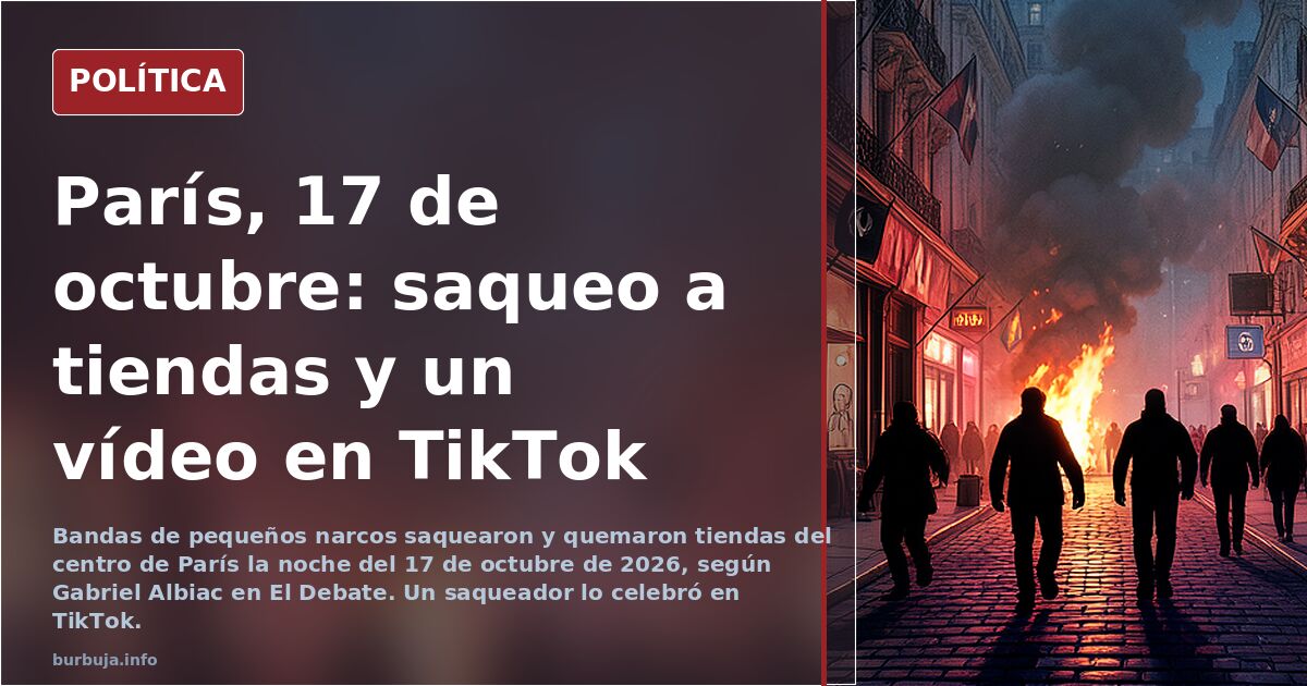 Pillaje tik-tok (Gabriel Albiac en El Debate)