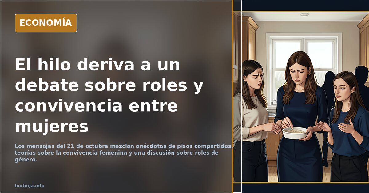 El hilo deriva a un debate sobre roles y convivencia entre mujeres