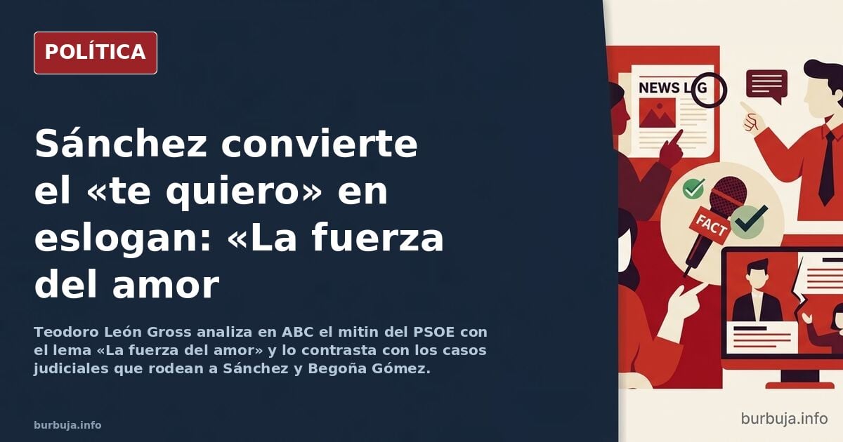 ¿El poder del amor? El amor al poder (Teodoro León Gross en El ABC)