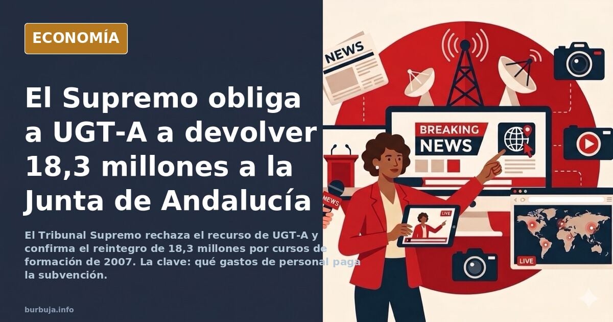 El desayuno: UGT tendrá que devolver 18 millones de euros a la Junta de Andalucía del PP robados durante la época de los caciques sociatas.