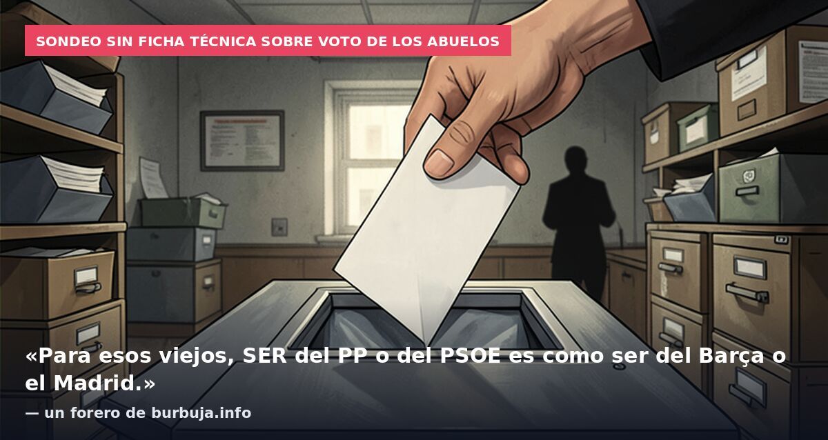 Los abuelos del PP cambian su voto al PSOE según el último sondeo