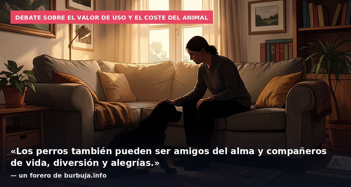 Debate sobre el valor de uso y el coste del animal: «Los perros también pueden ser amigos del alma y compañeros de vida, diversión y alegrías.» — un forero de burbuja.info
