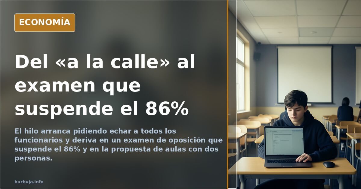 ¿Por qué seguimos pagando profesores funcionarios cuando ya son sustituibles por la IA y medios telemáticos?
