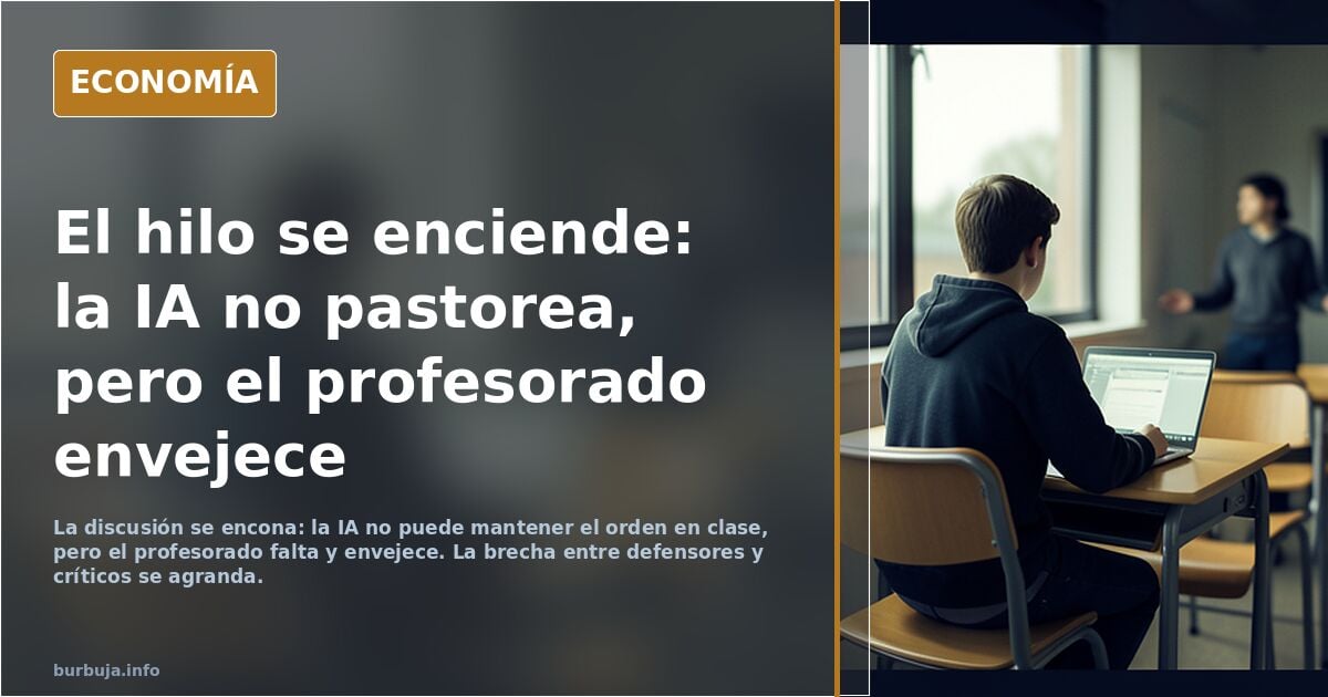 ¿Por qué seguimos pagando profesores funcionarios cuando ya son sustituibles por la IA y medios telemáticos?