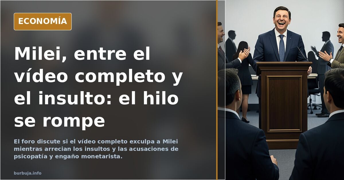 Milei se ríe de quienes no llegan a fin de mes
