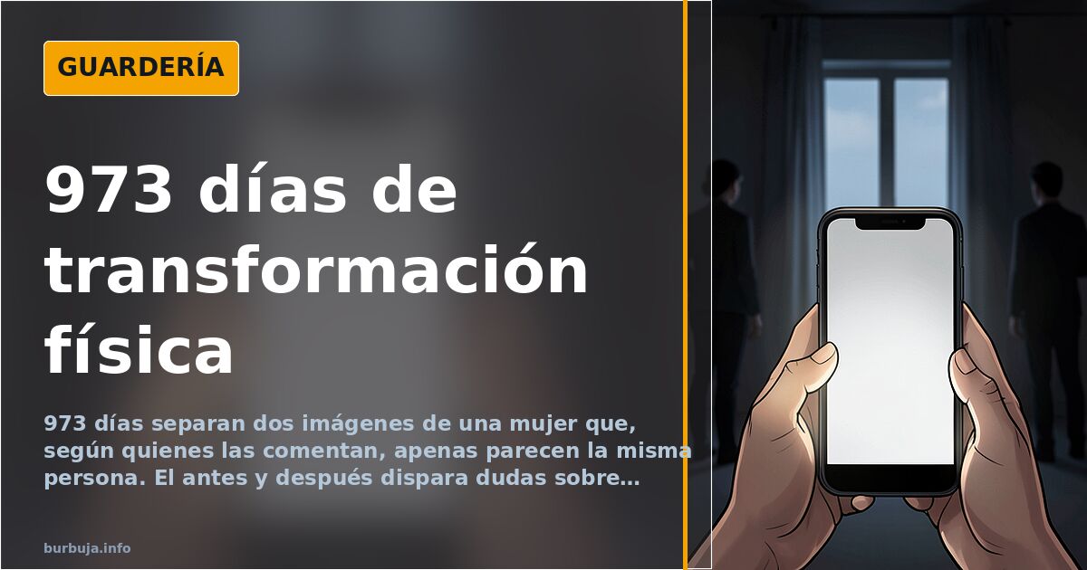 973 días de transformación física: el antes y después que divide