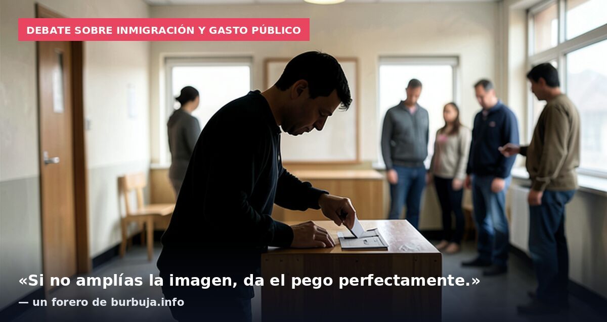 Debate sobre inmigración y gasto público: «Si no amplías la imagen, da el pego perfectamente.» — un forero de burbuja.info