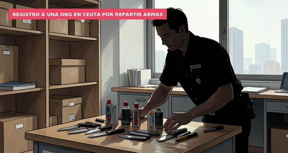 Registro a una ONG en Ceuta por repartir armas