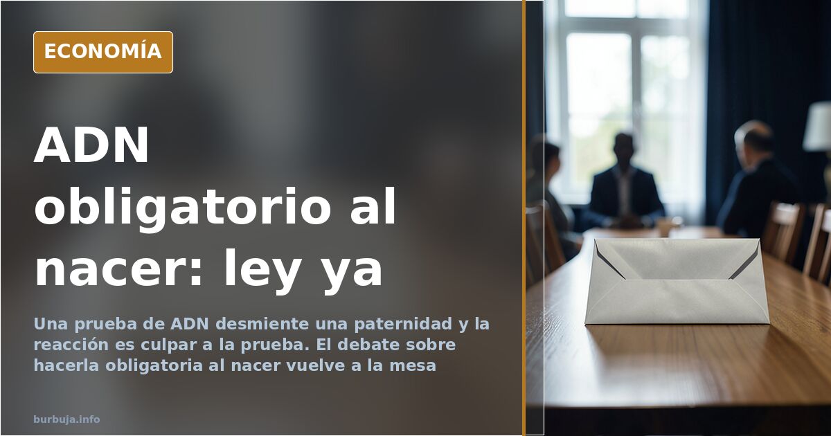 Pruebas de ADN de paternidad: el debate sobre hacerlas obligatorias al nacer