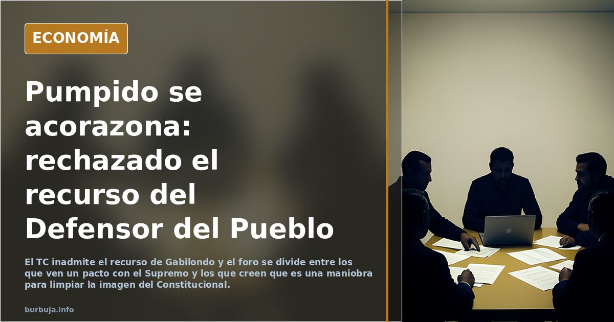 Pumpido y el recurso del Defensor del Pueblo sobre la Ley de Nietos