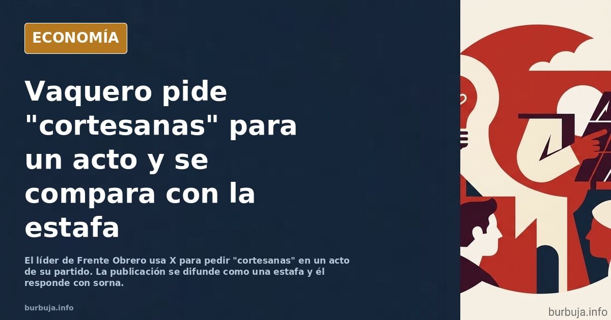 Roberto Vaquero pidiendo dinero: ¿qué os parece?