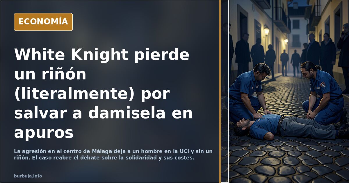 White Knight pierde un riñón (literalmente) por salvar a damisela en apuros