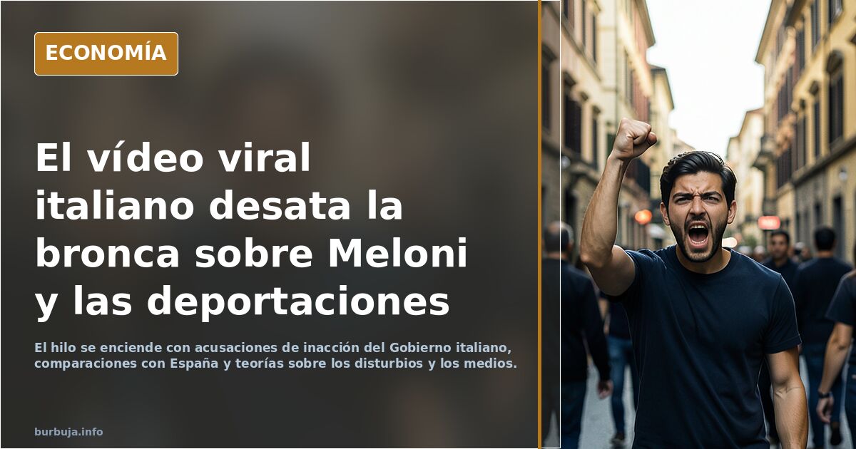 El vídeo viral italiano desata la bronca sobre Meloni y las deportaciones
