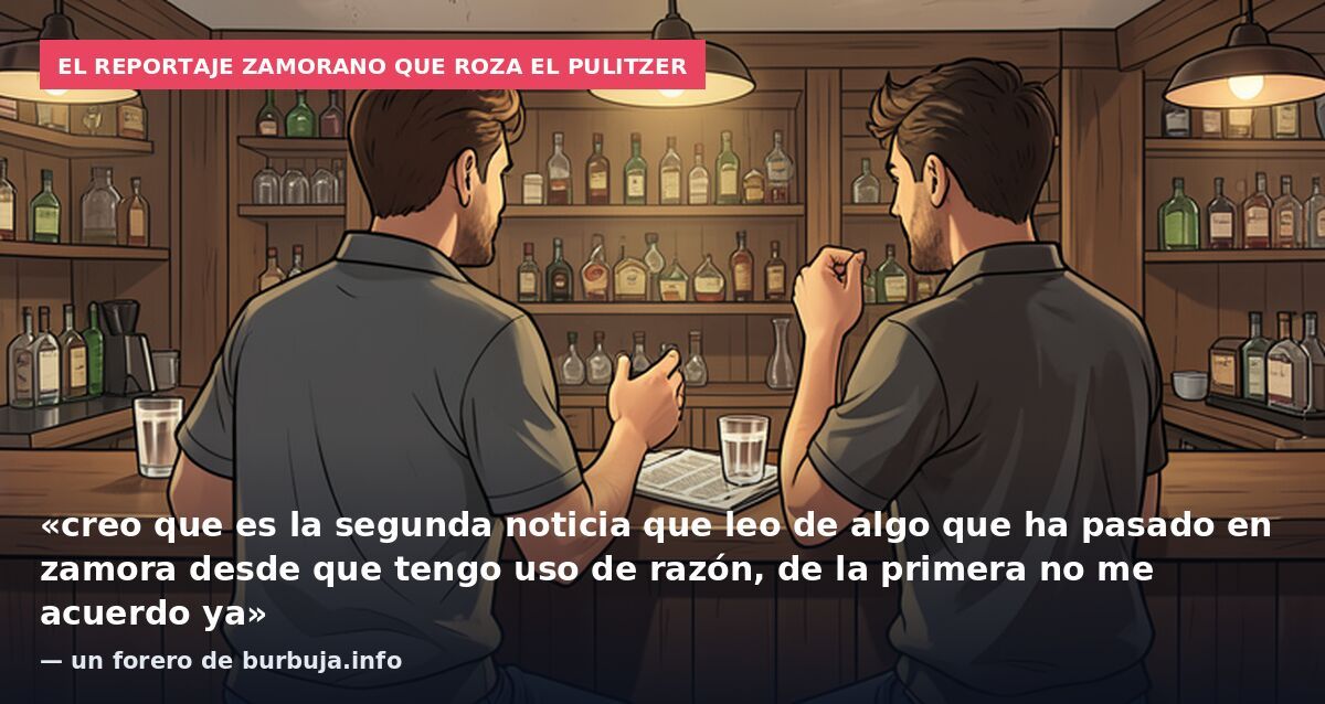 El reportaje zamorano que roza el Pulitzer: «creo que es la segunda noticia que leo de algo que ha pasado en zamora desde que tengo uso de razón, de la primera no me acuerdo ya» — un forero de burbuja.info
