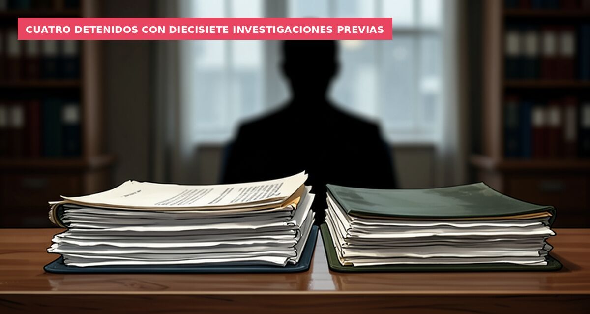 Cuatro detenidos con diecisiete investigaciones previas