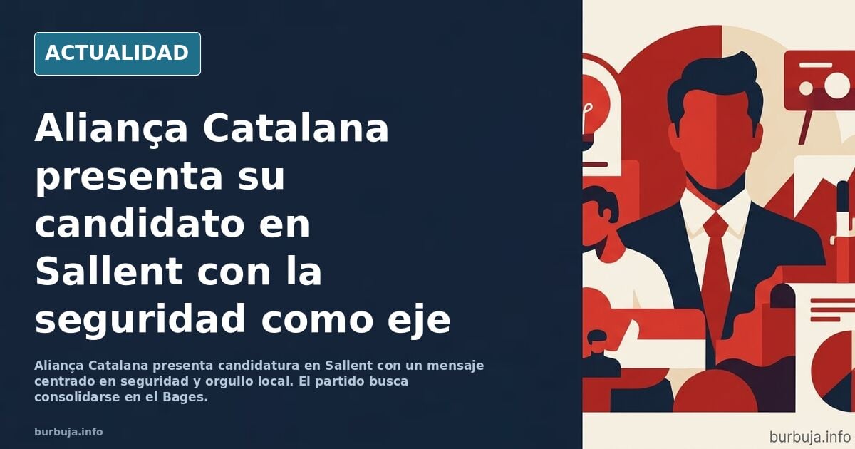 Aliança catalana presenta su candidato de sallent