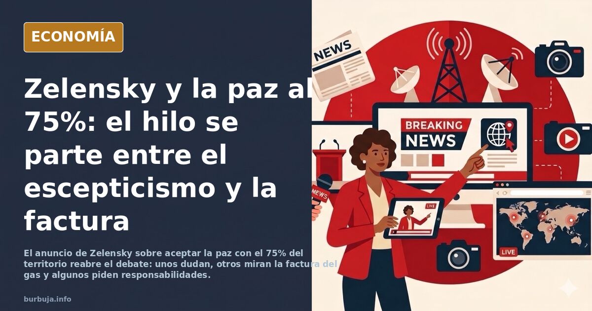 DIRECTO: ESPECIAL ZELENSKY CLAUDICA: ANUNCIA QUE ACEPTARÁ LA PAZ CON UN 75% DEL TERRITORIO UCRANIANO...