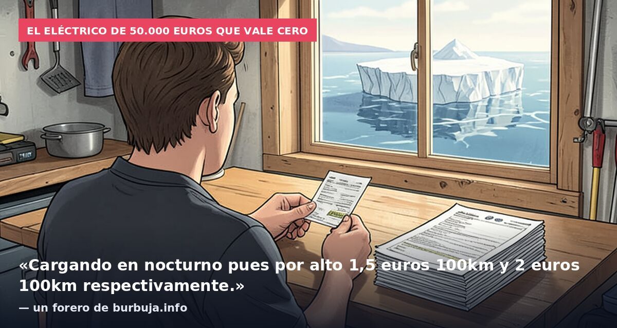 El coste real de recorrer 100 Km en coche electrico