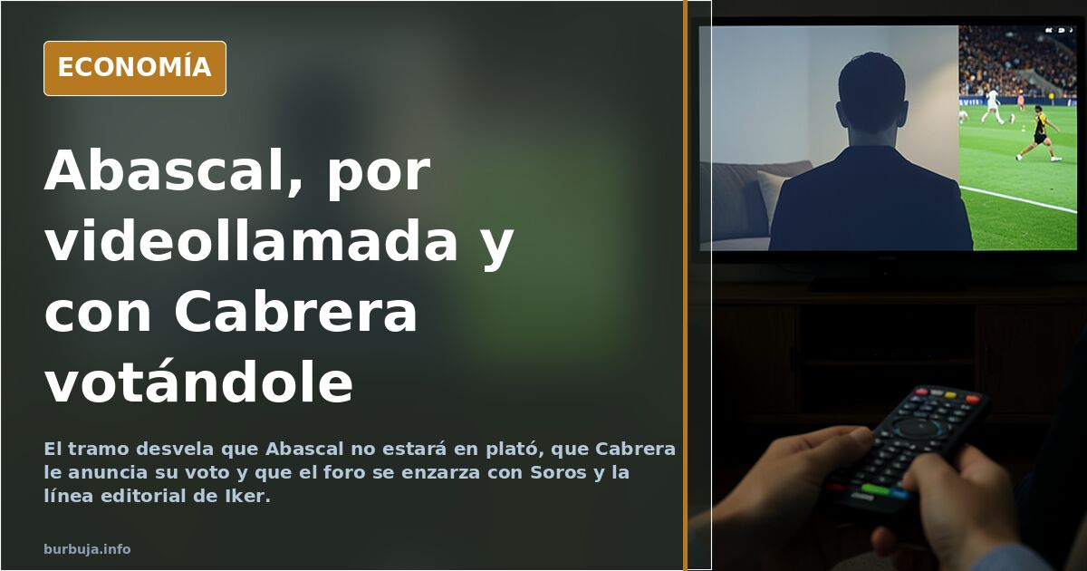 No hagan planes: esta noche Santiago Abascal en horisionte