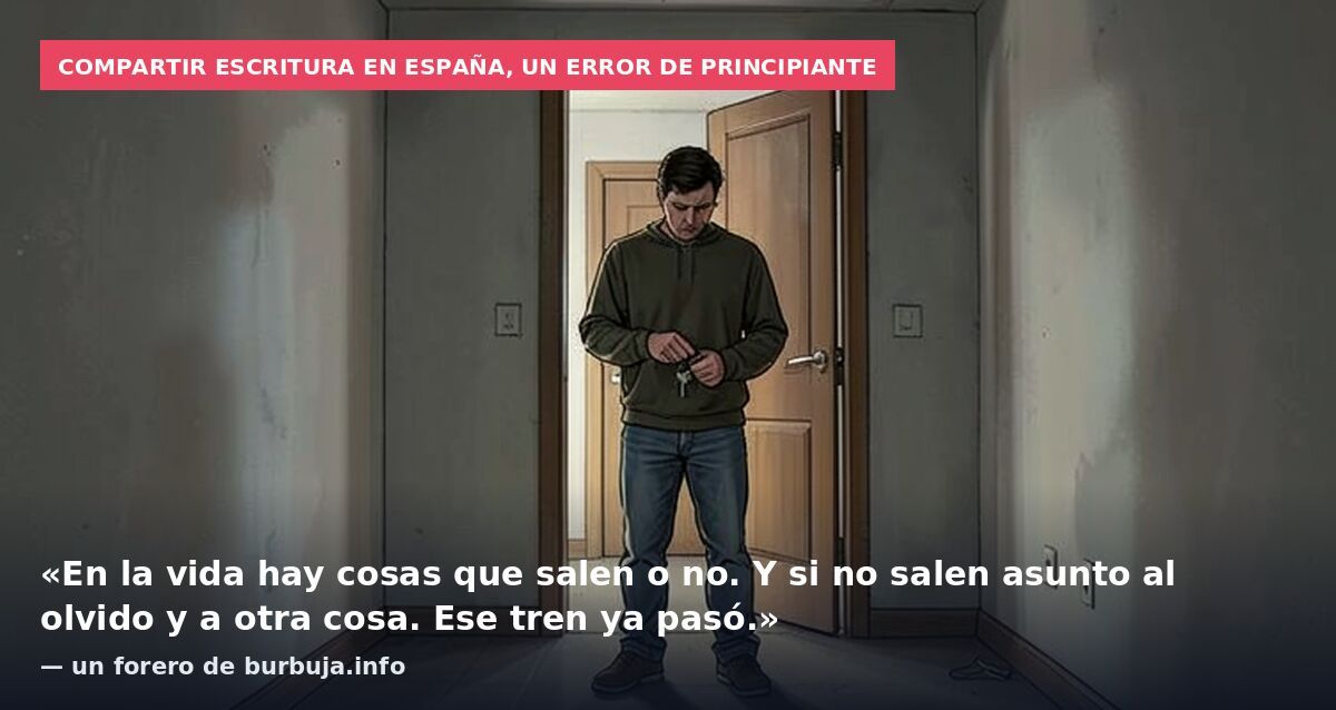 Mi pareja cree que perdimos el chalet por mi culpa, ¿tengo razón?
