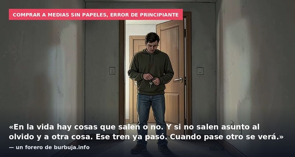 Mi pareja cree que perdimos el chalet por mi culpa, ¿tengo razón?