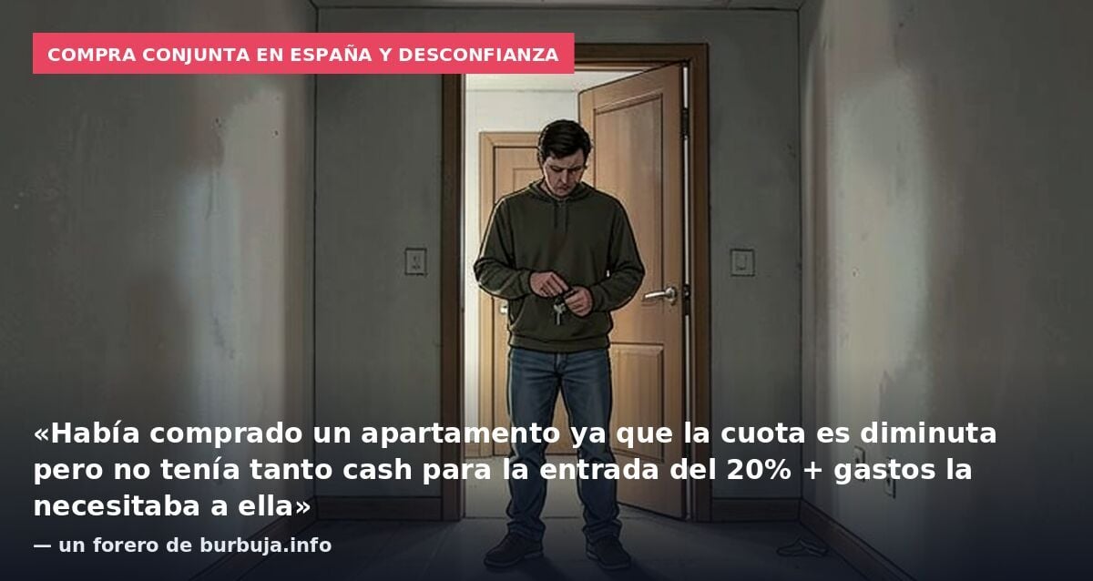 Mi pareja cree que perdimos el chalet por mi culpa, ¿tengo razón?
