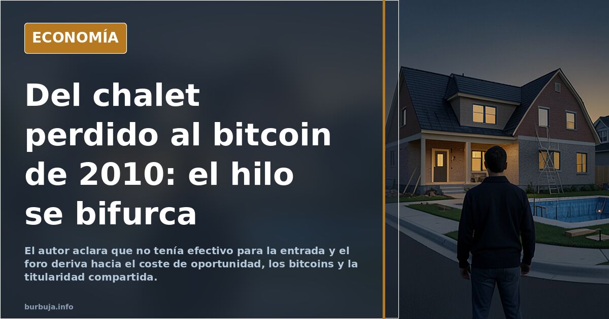 Mi pareja cree que perdimos el chalet por mi culpa, ¿tengo razón?