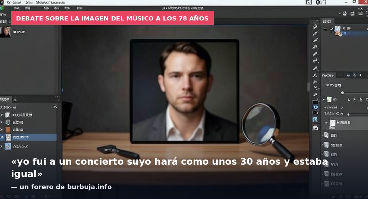 Debate sobre la imagen del músico a los 78 años: «yo fui a un concierto suyo hará como unos 30 años y estaba igual» — un forero de burbuja.info
