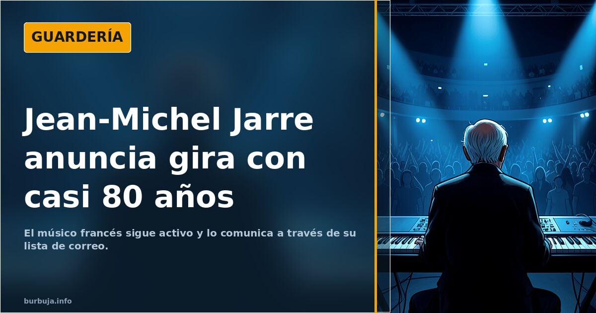 Jean Michelle Jarre tiene 78 años y esta asi.