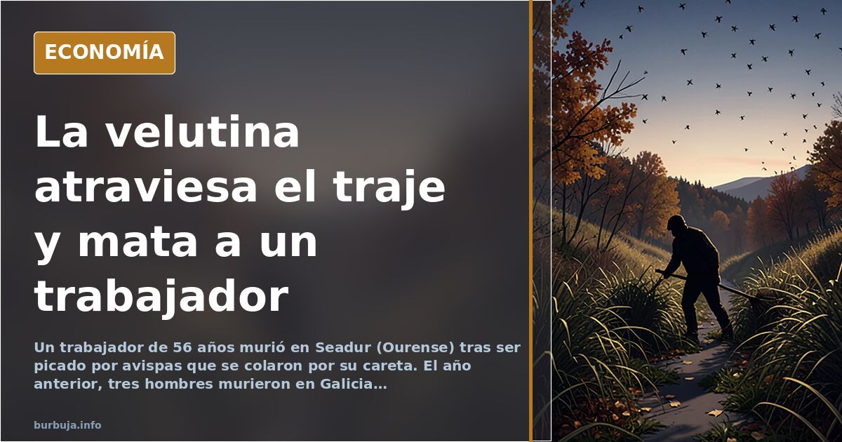 Un operario muere por picaduras de avispas en Ourense
