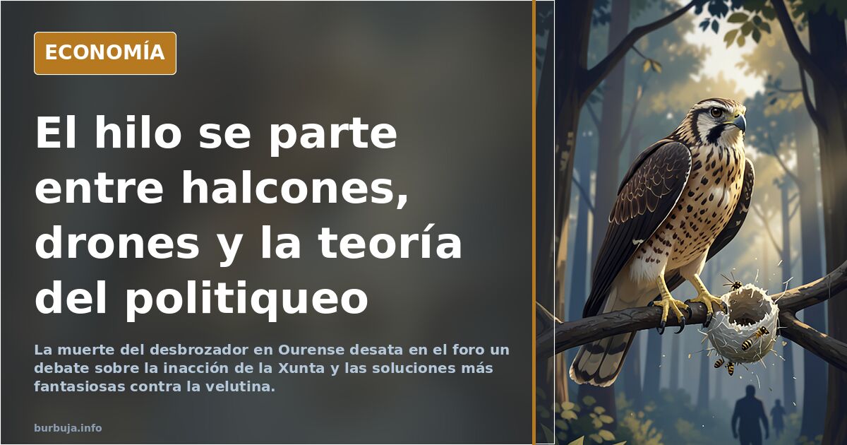 Un nido de avispa Velutina se vuelve a cobrar la vida de un hombre en Galicia.