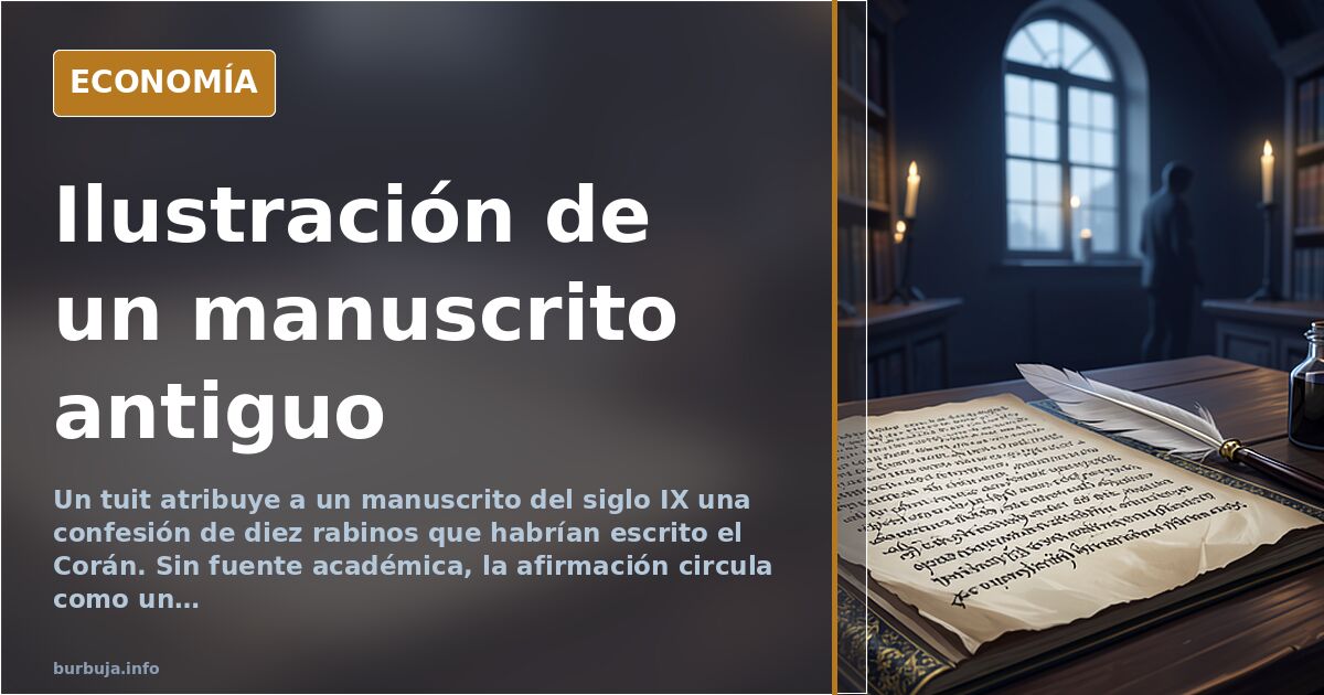 Un tuit afirma que diez rabinos escribieron el Corán