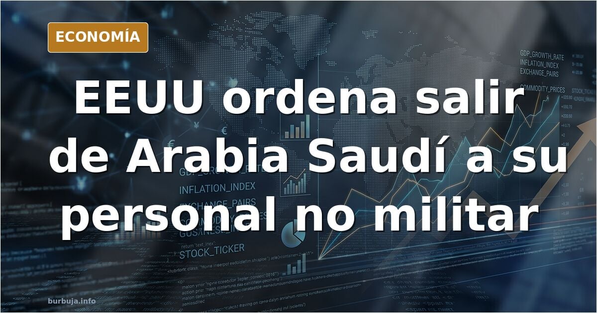 ⭕URGENTE⭕: EEUU acaba de ordenar la evacuación de todo personal no militar de Oriente Medio. Empiezan por Arabia Saudí
