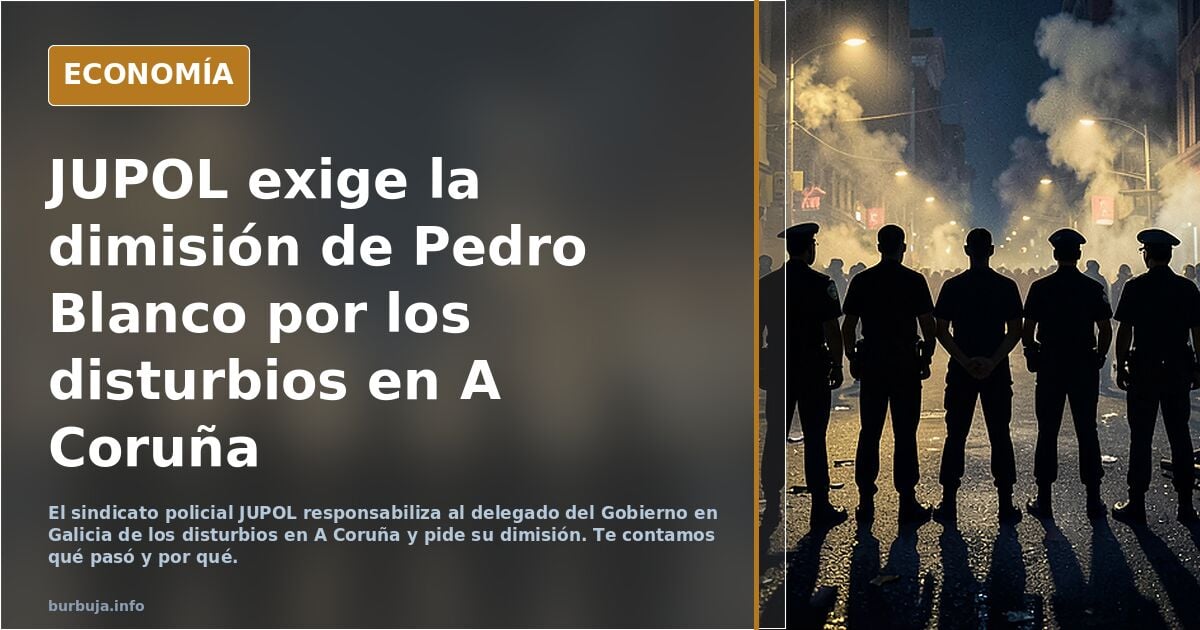 La policía culpa al Gobierno de la violencia contra VOX hoy y pide la dimisión del delegado del Gobierno en Galicia