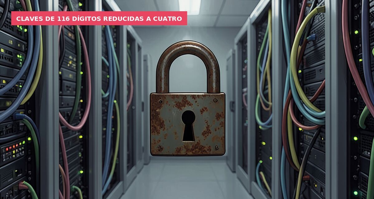 Claves de 116 dígitos reducidas a cuatro