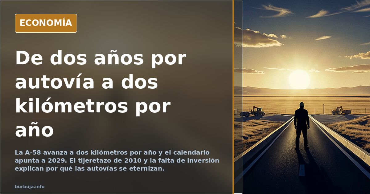 Autovías a 2 km al año: el ladrillo se fue, la obra pública se quedó a medias