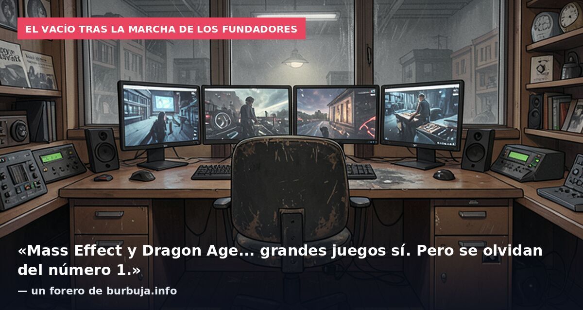 El vacío tras la marcha de los fundadores: «Mass Effect y Dragon Age... grandes juegos sí. Pero se olvidan del número 1.» — un forero de burbuja.info
