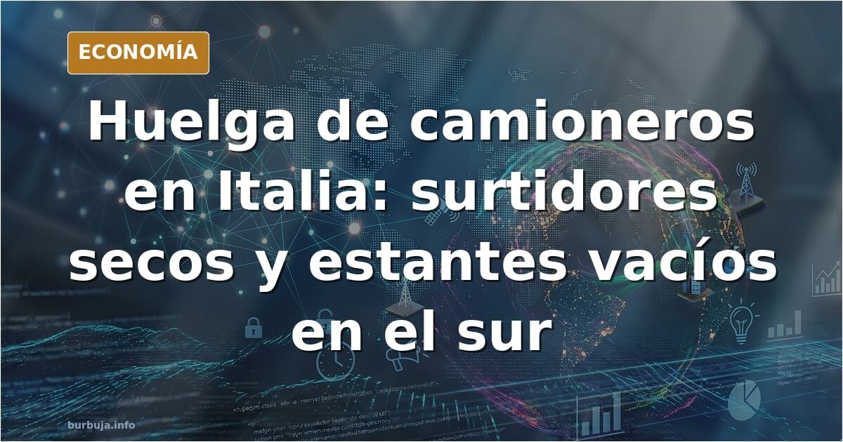 Meloni convierte a Italia en Venezuela: Desde Nápoles a Sicilia los supermercados están vacíos y no hay combustible