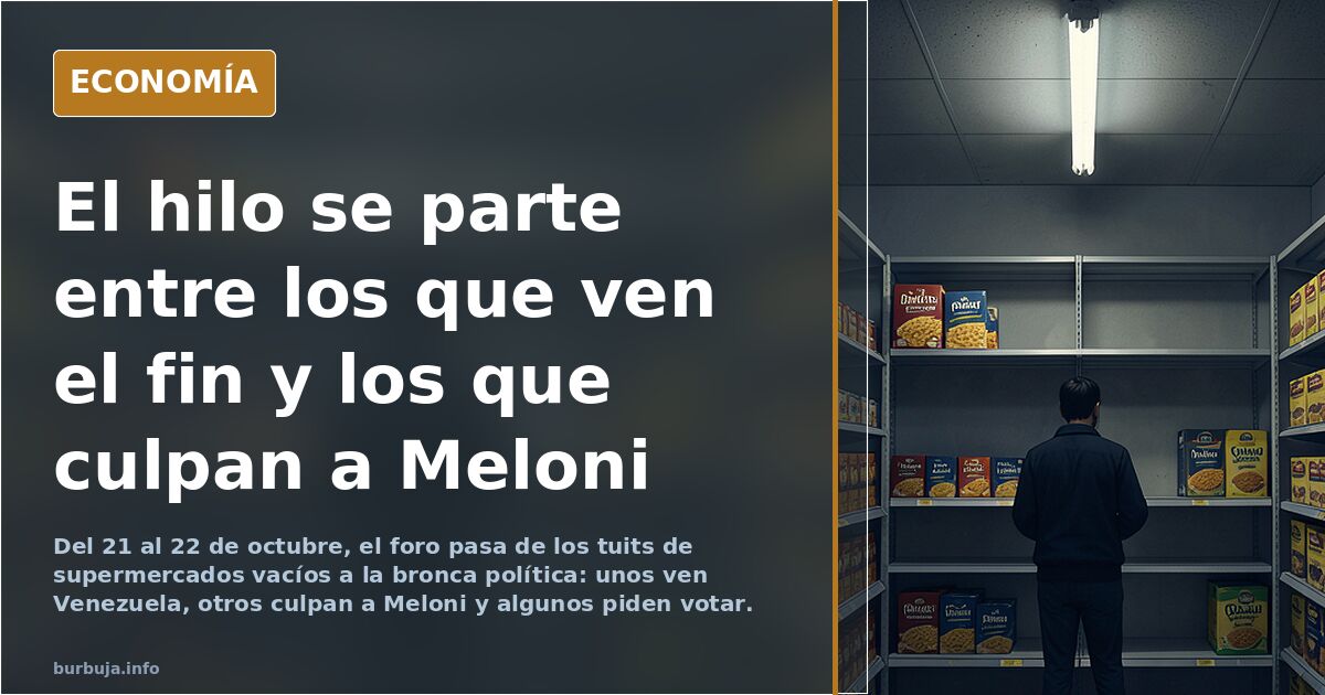 Meloni convierte a Italia en Venezuela: Desde Nápoles a Sicilia los supermercados están vacíos y no hay combustible