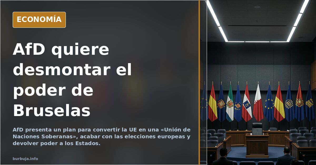 Ilustración editorial de un edificio institucional europeo con banderas nacionales recuperando protagonismo frente a Bruselas