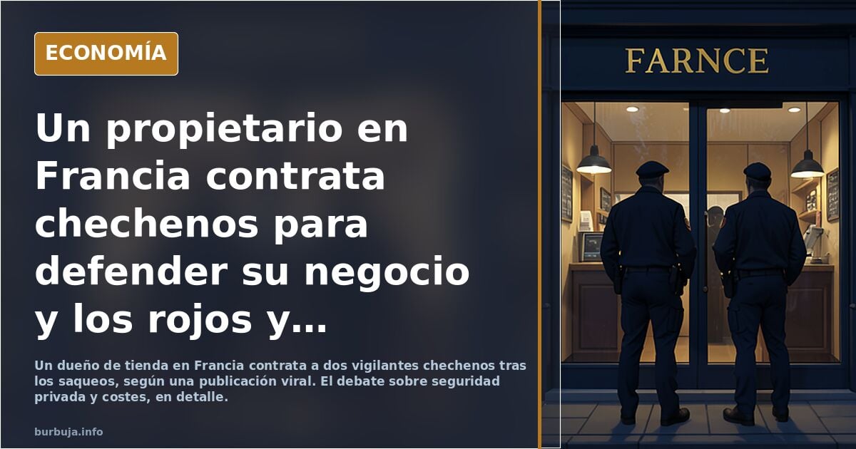 Un propietario en Francia contrata chechenos para defender su negocio