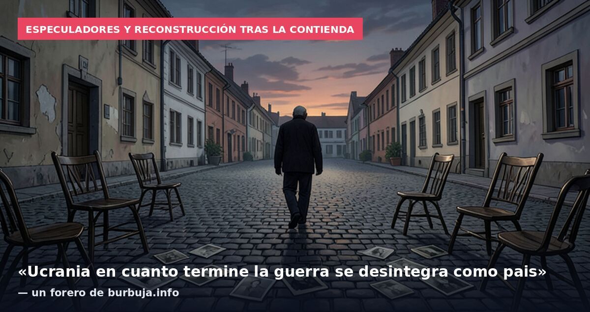 Especuladores y reconstrucción tras la contienda: «Ucrania en cuanto termine la guerra se desintegra como pais» — un forero de burbuja.info