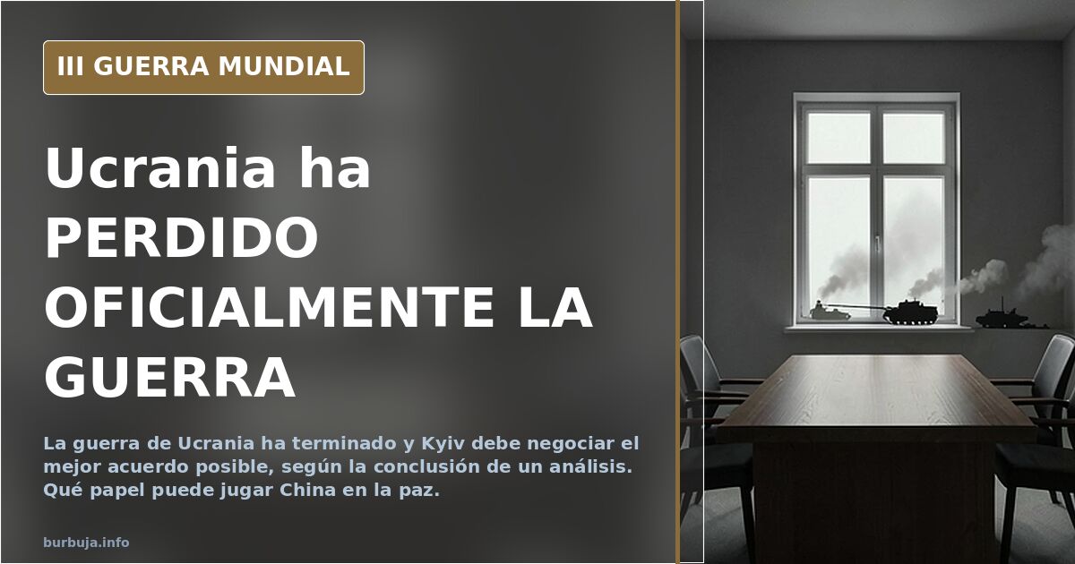 Ucrania ha PERDIDO OFICIALMENTE LA GUERRA